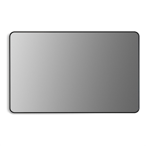 Nettuno 48&quot Bathroom/Vanity Matte Black Aluminum Framed Wall Mirror
