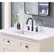 43. in Stone effects Vanity Top in Snow White with White Sink
