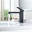 Aalst Single Hole Single Handle Bathroom Faucet in Matte Black