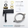 Aalst Single Hole Single Handle Bathroom Faucet in Matte Black
