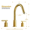 Balen 8. in Widespread 2-Handle Bathroom High-Arc Faucet in Matte Black