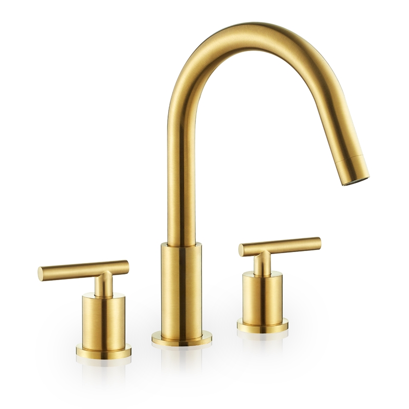 Balen 8. in Widespread 2-Handle Bathroom High-Arc Faucet in Matte Black