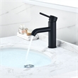 Tubize Single Hole Single-Handle Bathroom Faucet in Matte Black