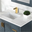 Sassor Single Hole Single-Handle Waterfall Bathroom Faucet in Brushed Gold