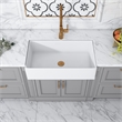 Leonis 17 in. Square White Finish Ceramic Vessel Bathroom Vanity Sink