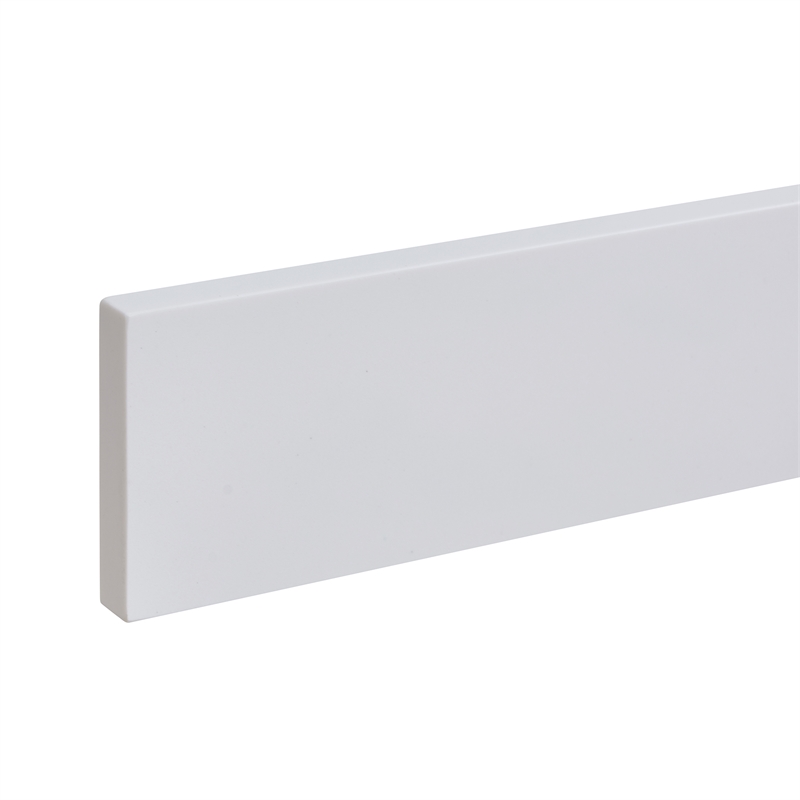 Caorle 84. in Engineered Stone Vanity Top in Snow White with White Sink