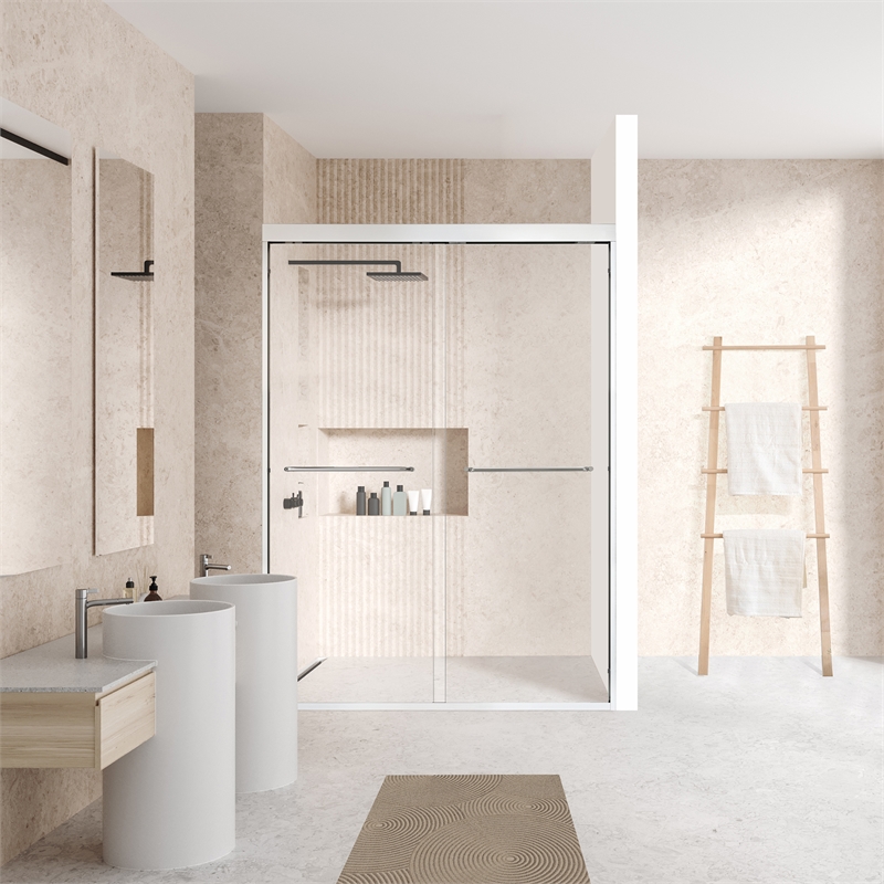 Ennis By Pass Framed Shower Door with Clear Glass