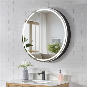 Radiant 32&quot Aluminum Frameless Surface-Mount LED Lighted Mirror Medicine Cabinet