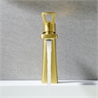 Paula Single Hole Single-Handle Brass Bathroom Faucet in Brushed Gold