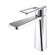 Paula Single Hole Single-Handle Brass Bathroom Faucet in Prolished Chrome