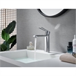Paula Single Hole Single-Handle Brass Bathroom Faucet in Prolished Chrome