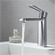 Paula Single Hole Single-Handle Brass Bathroom Faucet in Prolished Chrome