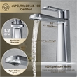 Paula Single Hole Single-Handle Brass Bathroom Faucet in Prolished Chrome