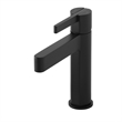 Stila Single Hole Single-Handle Brass Bathroom Faucet in Matte Black