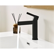 Stila Single Hole Single-Handle Brass Bathroom Faucet in Matte Black