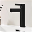 Stila Single Hole Single-Handle Brass Bathroom Faucet in Matte Black