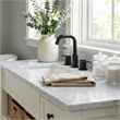 Altair Design 8. in Widespread 2-Handle Brass Bathroom Faucet in Matte Black