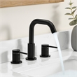 Altair Design 8. in Widespread 2-Handle Brass Bathroom Faucet in Matte Black