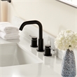 Altair Design 8. in Widespread 2-Handle Brass Bathroom Faucet in Matte Black
