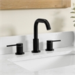 Altair Design 8. in Widespread 2-Handle Brass Bathroom Faucet in Matte Black