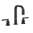 Wishful 8. in Widespread 2-Handle Brass Bathroom Faucet in Matte Black