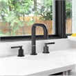 Wishful 8. in Widespread 2-Handle Brass Bathroom Faucet in Matte Black