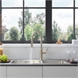 Oribe Single-Handle Kitchen Faucet with Pull Down Sprayer in Brushed Nickel