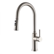Oribe Single-Handle Kitchen Faucet with Pull Down Sprayer in Brushed Nickel