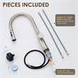 Oribe Single-Handle Kitchen Faucet with Pull Down Sprayer in Brushed Nickel