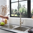 Oribe Single-Handle Kitchen Faucet with Pull Down Sprayer in Brushed Nickel