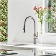 Oribe Single-Handle Kitchen Faucet with Pull Down Sprayer in Brushed Nickel