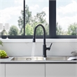 Oribe Single-Handle Kitchen Faucet with Pull Down Sprayer in Matte Black