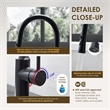 Oribe Single-Handle Kitchen Faucet with Pull Down Sprayer in Matte Black