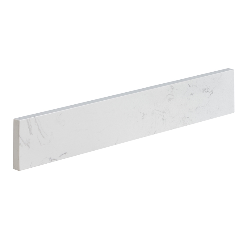 Fondis 24 in.W Engineered Stone Vanity Backsplash in Aosta White