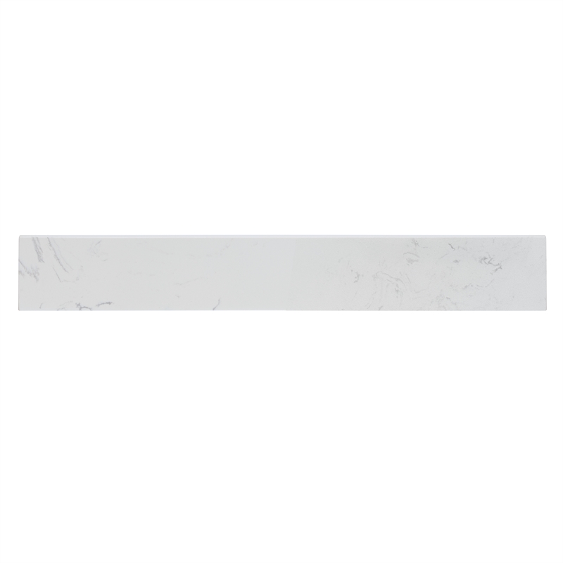 Fondis 30 in.W Engineered Stone Vanity Backsplash in Aosta White