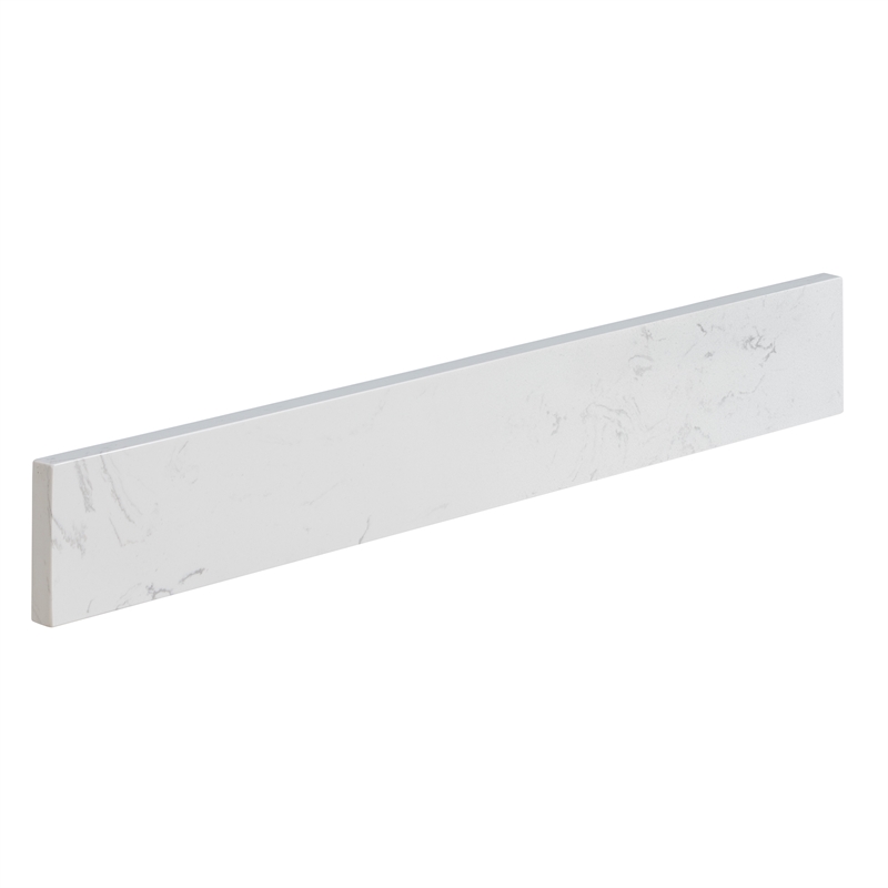 Fondis 30 in.W Engineered Stone Vanity Backsplash in Aosta White