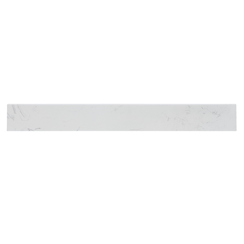 Fondis 36 in.W Engineered Stone Vanity Backsplash in Aosta White