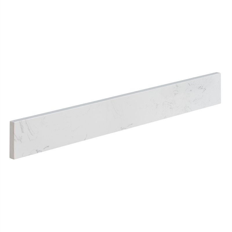Fondis 36 in.W Engineered Stone Vanity Backsplash in Aosta White