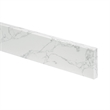 Fondis 36 in.W Engineered Stone Vanity Backsplash in Grain White