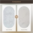 Fondis 36 in.W Engineered Stone Vanity Backsplash in Grain White