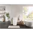 Braila Side-Flush Elongated One-Piece White Ceramic Toilet with ADA Chair Height