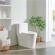 Braila Side-Flush Elongated One-Piece White Ceramic Toilet with ADA Chair Height