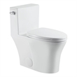 Soroca Side-Flush Elongated One-Piece White Ceramic Toilet with ADA Chair Height
