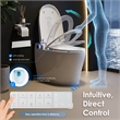 Marcel White Ceramic Smart Toilet with Tankless Flush Bidet Wash Auto Flush