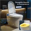 Marcel White Ceramic Smart Toilet with Tankless Flush Bidet Wash Auto Flush
