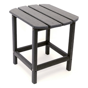 Corona 18&quot Recycled Plastic Side Table - Gray