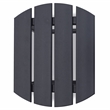 LuXeo Corona Outdoor Contemporary Recycled Plastic Side Table in Black
