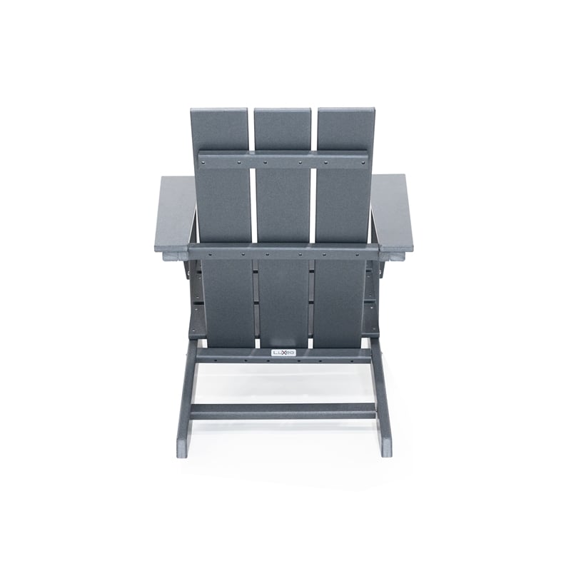 Arcadia Gray HDPE Outdoor Adirondack Chair (Set of 2)