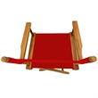 LuXeo Russell Teak Director Chair-Red