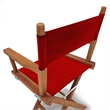 LuXeo Russell Teak Director Chair-Red